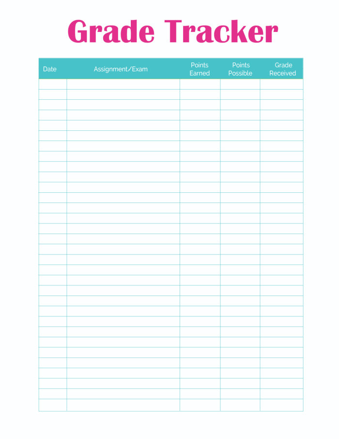 Student Planner (13 Pages)