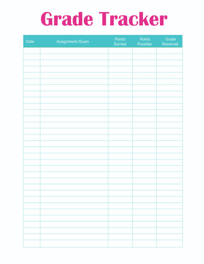 Student Planner (13 Pages)