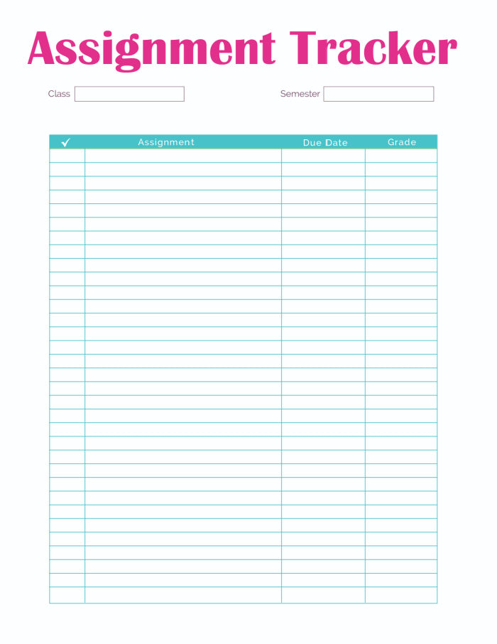 Student Planner (13 Pages)