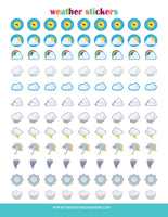 Weather Planner Stickers