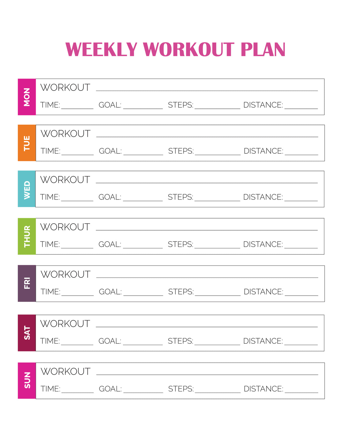 Fitness Journal (23 Pages)