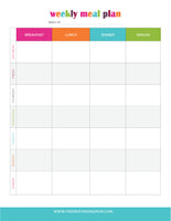 Weekly Meal Planner (2 Pages)
