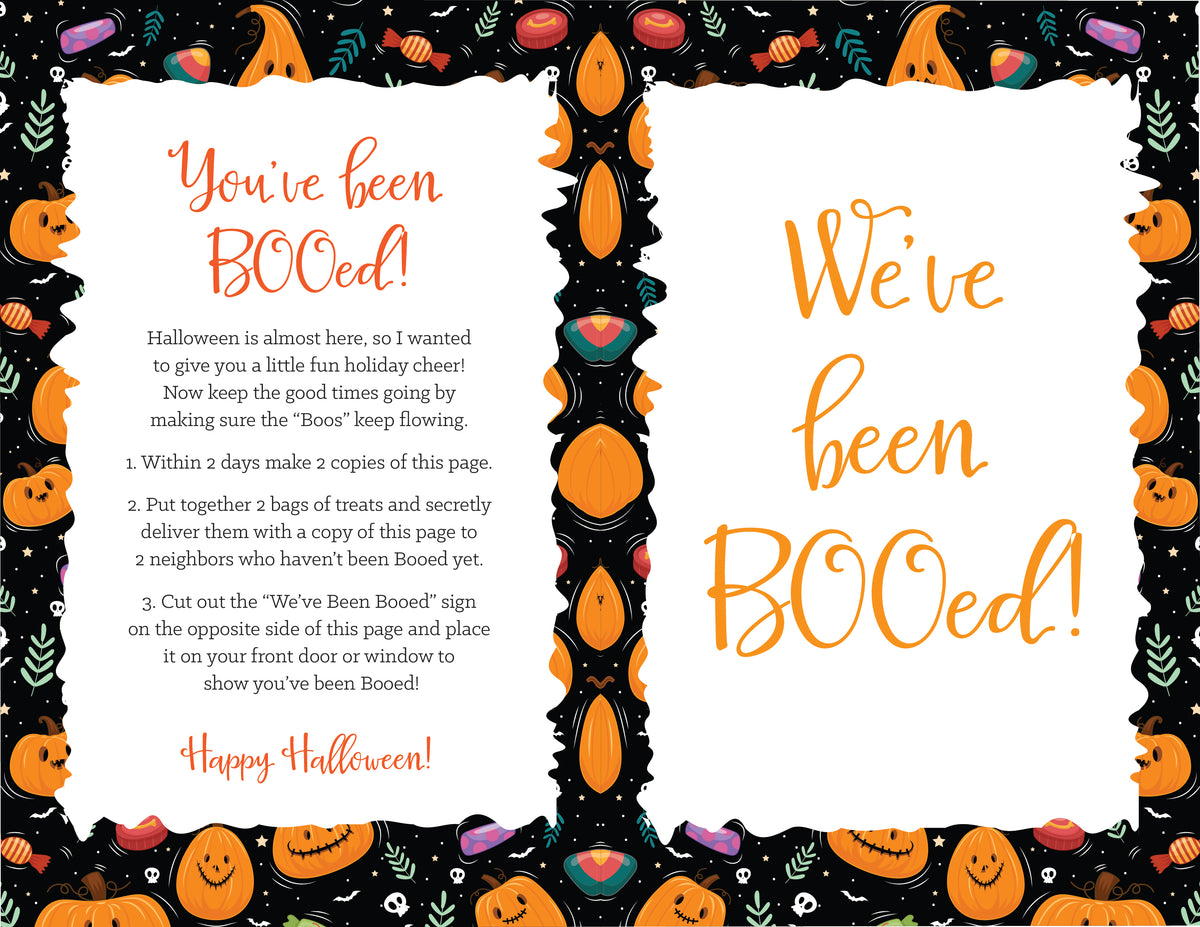 You've Been Booed (3 Designs)